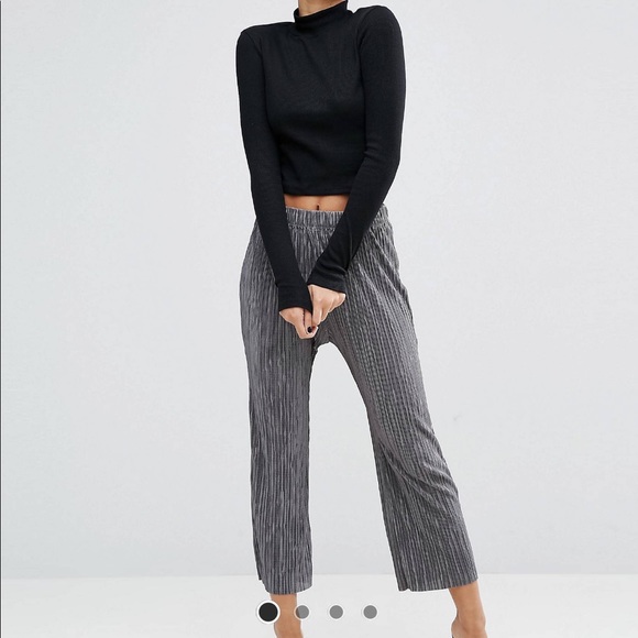 NWOT Pleated Plisse Pants - Picture 4 of 12